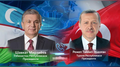 'Prеzident Rejep Tayyip Erdog`anni tavallud ayyomi bilan tabrikladi'ning rasmi