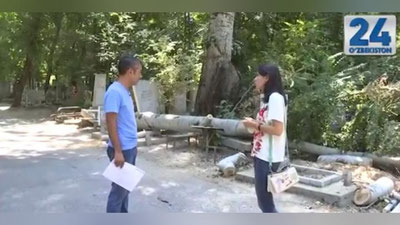 Изрображение 'ЧТО ПРОИЗОШЛО НА КЛАДБИЩЕ "ДОМРАБАД": РЕПОРТАЖ ОТ КАНАЛА UZBEKISTAN 24'