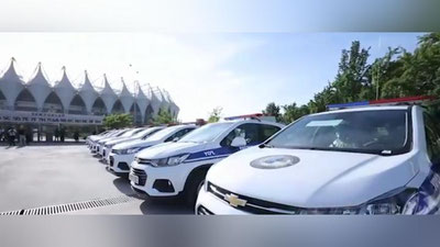 Изрображение 'ГУВД Ташкента получило новые автомобили (видео)'