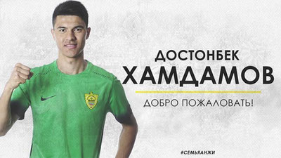 Изрображение '"АНЖИ" ПОДПИСАЛ КОНТРАКТ С ДОСТОНБЕКОМ ХАМДАМОВЫМ'