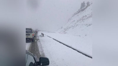 Изрображение 'Узгидромет выпустил штормовое предупреждение о ситуации на перевале "Камчик"'