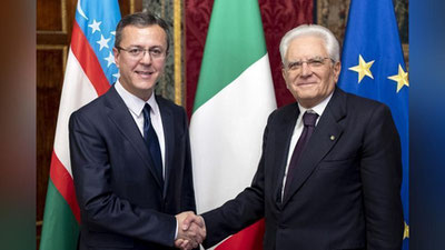 Изрображение 'ПОСОЛ УЗБЕКИСТАНА ВРУЧИЛ ПРЕЗИДЕНТУ ИТАЛИИ ВЕРИТЕЛЬНЫЕ ГРАМОТЫ'