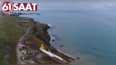 'Туркияда самолёт тик жарликка осилиб қолди (Видео) 'ning rasmi