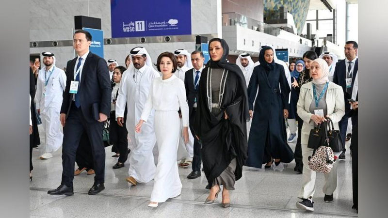 Изрображение 'Супруга Президента Узбекистана приняла участие в саммите по образованию в Катаре (видео)'