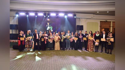 'YaNGI TA`SIS ETILGAN "EHTIROM" MUKOFOTI BILAN 34 IJODKOR TAQDIRLANDI'ning rasmi