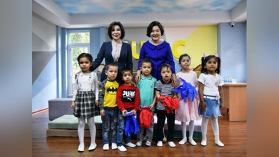 Изрображение 'ФОТО: ПЕРВЫЕ ЛЕДИ УЗБЕКИСТАНА И ЮЖНОЙ КОРЕИ ПОСЕТИЛИ РЯД УЧРЕЖДЕНИЙ'