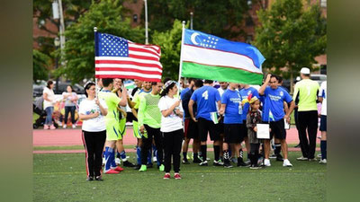Изрображение 'В Нью-Йорке узбекская диаспора провела футбольный турнир (фото)'