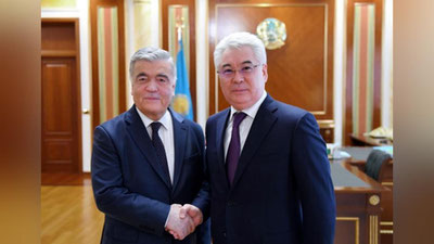 'Ilhom Ne`matov Qozog`iston tashqi ishlar vaziri bilan uchrashdi'ning rasmi