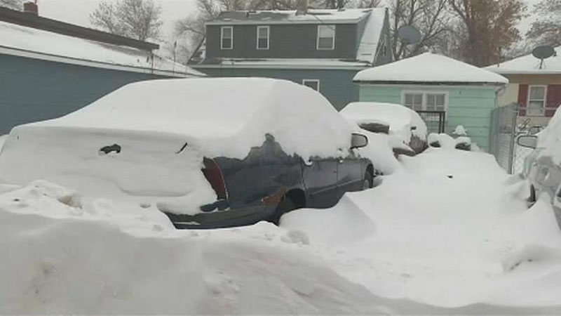 'AQShda qor bo`ronlari kuzatilmoqda 'ning rasmi