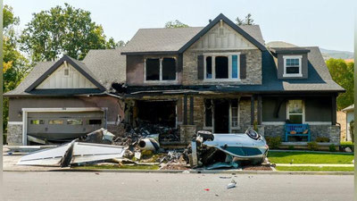 'Amerikalik erkak rafiqasi bilan urishib qolib, samolyotni o`z uyiga urdi (Video) 'ning rasmi