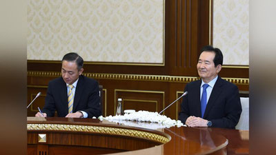 Изрображение 'ПРЕЗИДЕНТ ПРИНЯЛ СПИКЕРА ПАРЛАМЕНТА РЕСПУБЛИКИ КОРЕЯ'