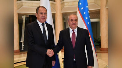 Изрображение 'Главы МИД РФ и Узбекистана обсудили подготовку визита Шавката Мирзиёева в Москву'