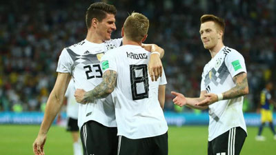 Изрображение 'ЧМ-2018, 10-Й ДЕНЬ: ЧУДО ГЕРМАНИИ И ПЯТЬ МЯЧЕЙ БЕЛЬГИИ'