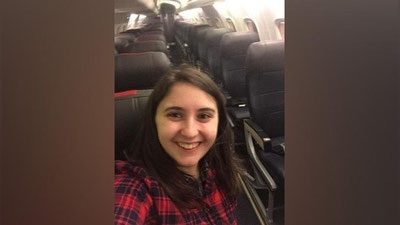 'AMERIKALIK QIZ XATOLIK TUFAYLI SAMOLYoTNING YaGONA YO`LOVChISIGA AYLANDI'ning rasmi