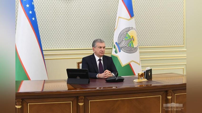 Изрображение 'Президент Узбекистана выдвинул ряд предложений в ходе онлайн саммита ЕАЭС'