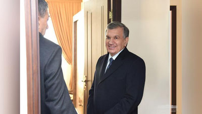 'Prezident Sergelidagi uylardan birini kirib ko`rdi'ning rasmi