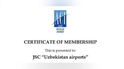 Изрображение 'АО “Uzbekistan Airports” стало членом Международного Совета аэропортов'
