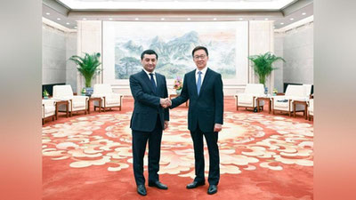 Изрображение 'Заместитель председателя КНР принял главу МИД Узбекистана'