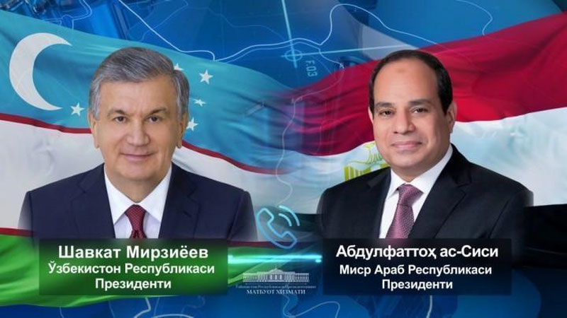 'Shavkat Mirziyoev Misr prezidenti Abdulfattoh as-Sisi bilan telefon orqali muloqot qildi'ning rasmi