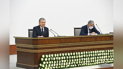 'Amudaryo ustida Xorazm bilan Qoraqalpog`istonni bog`laydigan ko`prik, Qorao`zakdan Shovotgacha temir yo`l qurilishi aytildi'ning rasmi