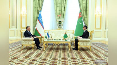 Изрображение 'Главы Узбекистана и Туркменистана провели переговоры в узком формате'