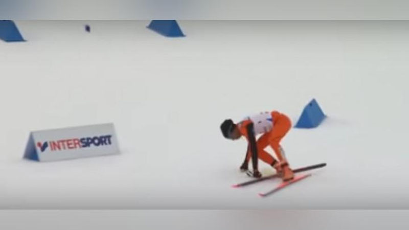 Изрображение 'ВЕНЕСУЭЛЕЦ, ВПЕРВЫЕ ВСТАВШИЙ НА ЛЫЖИ, РАССМЕШИЛ ЗРИТЕЛЕЙ ЧМ (ВИДЕО)'