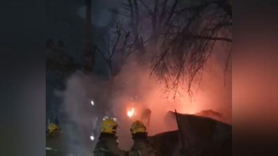 Изрображение 'Утром в Шайхантахурском районе Ташкенте горел магазин (видео)'
