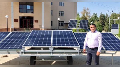 Изрображение 'Компактную солнечную фотоэлектрическую станцию создали в Узбекистане'