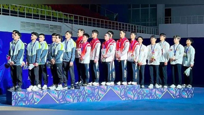 Изрображение 'Итоги ЧА по спортивной гимнастике среди мужчин в Ташкенте: 5 медалей и 1 олимпийская лицензия'