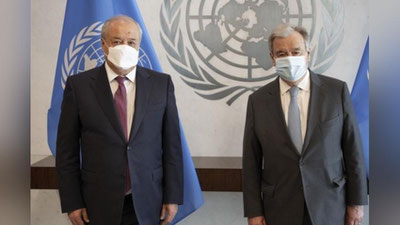 'Abdulaziz Komilov BMT Bosh kotibi bilan uchrashdi'ning rasmi