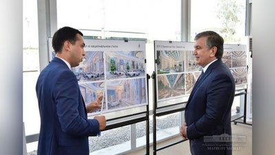 Изрображение 'ГЛАВА ГОСУДАРСТВА НА СТРОЙПЛОЩАДКЕ TASHKENT CITY: ФОТО'