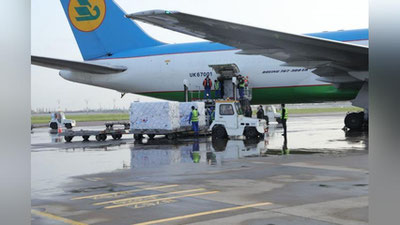 Изрображение 'В Узбекистан прибыла китайская вакцина в количестве 1 млн доз (фото, видео)'