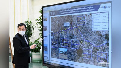 Изрображение 'Президенту представили проект продолжения Чиланзарской линии метро'