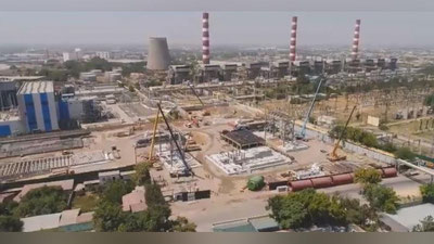 Изрображение 'В Кибрайском районе турецкой компанией возводится новая ТЭС (видео)'