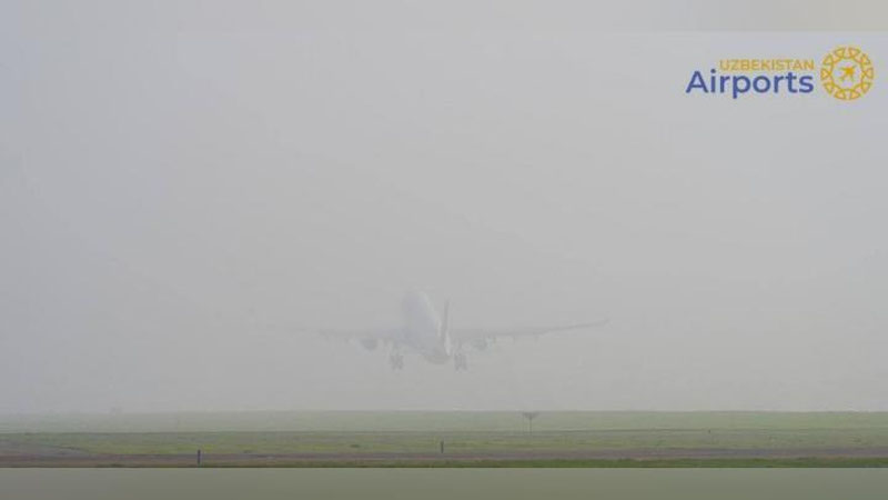 Изрображение 'Из-за пыльной бури в Бухаре два рейса были перенаправлены на запасные аэродромы'