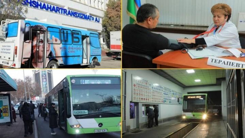 Изрображение 'В Ташкенте проведен ремонт 71 пассажирского автобуса'
