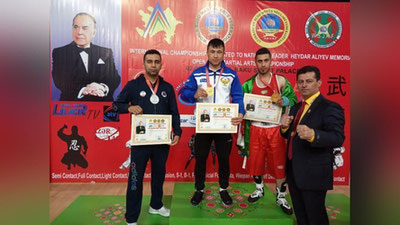 'O`zbekistonlik harbiylar Ozarbayjondagi musobaqadan 2 ta oltin medal bilan qaytishdi'ning rasmi