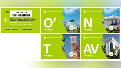 'Toshkentda elektron oylik yo`l chiptalari joriy etilmoqda'ning rasmi