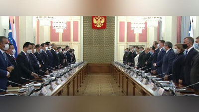 Изрображение 'Заседание узбекско-российской комиссии началось с минуты молчания (видео)'