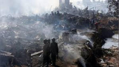 'Keniyadagi bozorlardan birida katta yong`in sodir bo`ldi'ning rasmi