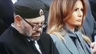 Изрображение 'ВИДЕО: КОРОЛЬ МАРОККО УСНУЛ ВО ВРЕМЯ РЕЧИ ПРЕЗИДЕНТА ФРАНЦИИ'