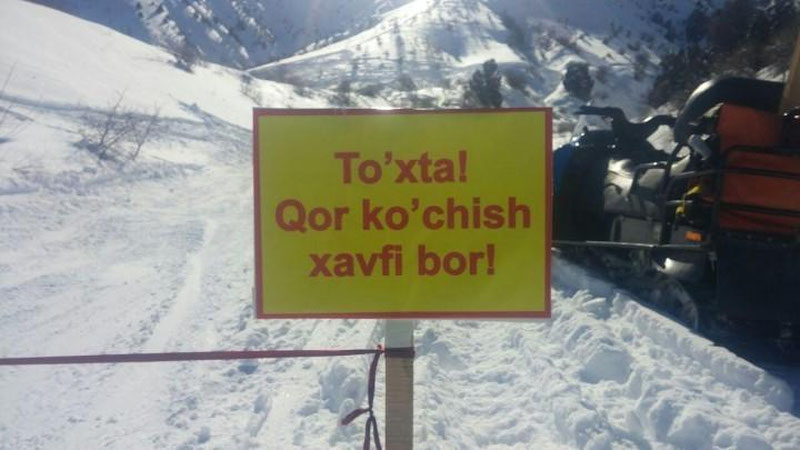 Изрображение 'До конца февраля в горных районах Узбекистана объявлена лавинная опасность'