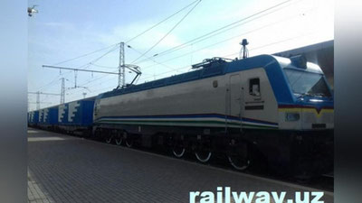 Изрображение '"УЗБЕКИСТОН ТЕМИР ЙУЛЛАРИ" ЗАПУСТИЛ НОВЫЙ ГРУЗОВОЙ ПОЕЗД В АНДИЖАН (ВИДЕО)'