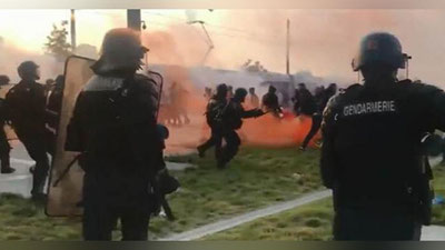 '“Atletiko” fanatlari fransuz polisiyasi bilan to`qnashdi (Video)'ning rasmi