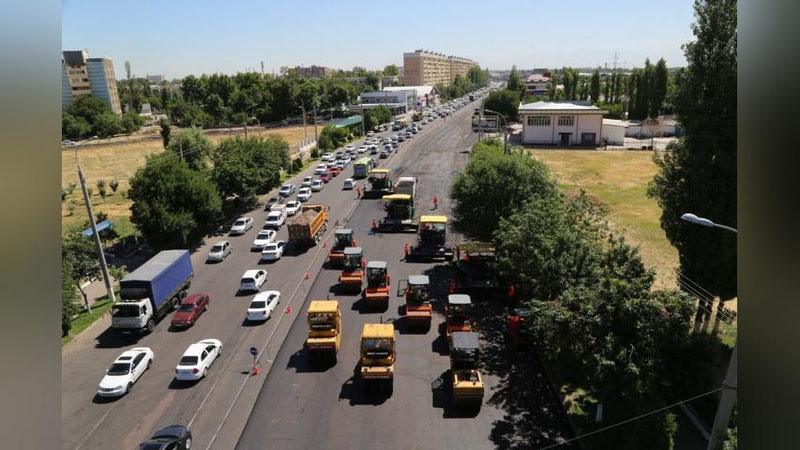 Изрображение 'В ТАШКЕНТЕ РЕМОНТИРУЮТ МАЛУЮ КОЛЬЦЕВУЮ АВТОДОРОГУ (ФОТО)'