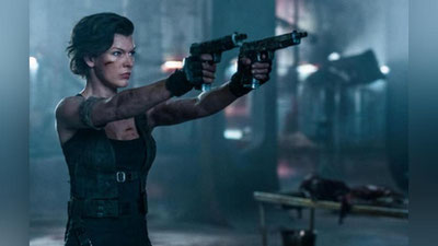 'Milla Yovovich maxluqlarga qarshi kurashadi'ning rasmi