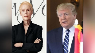 'Yozuvchi Elizabet Jan Kerroll Trampdan yana pul talab qilmoqda'ning rasmi