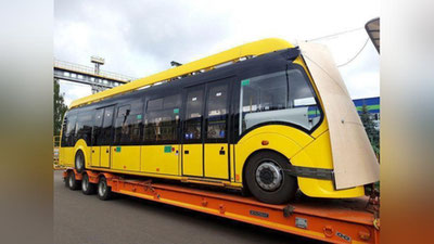 Изрображение 'В Ташкент для испытаний доставлен пассажирский электробус'