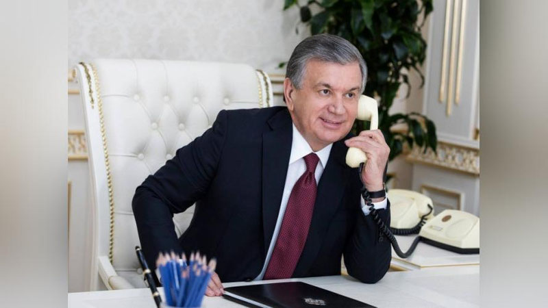 'Шавкат Мирзиёев Садир Жапаров билан муҳим масалаларни гаплашди'ning rasmi