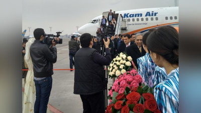 Изрображение 'ВИДЕО: ПЕРВЫЙ РЕЙС ПО МАРШРУТУ КАБУЛ-ТАШКЕНТ'